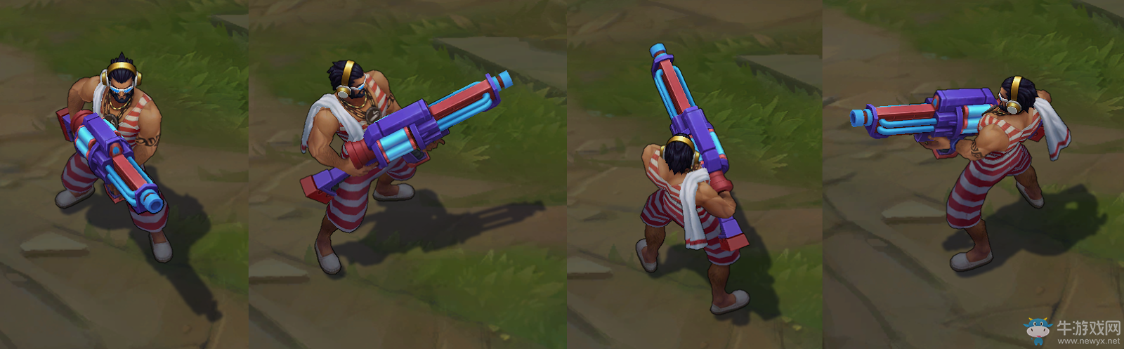 《LOL》泳池派對 格雷福斯炫彩皮膚