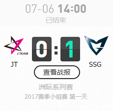 LOL亞洲對抗賽7月6日JT VS SSG比賽視頻