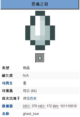 《我的世界》惡魂之淚怎么得？