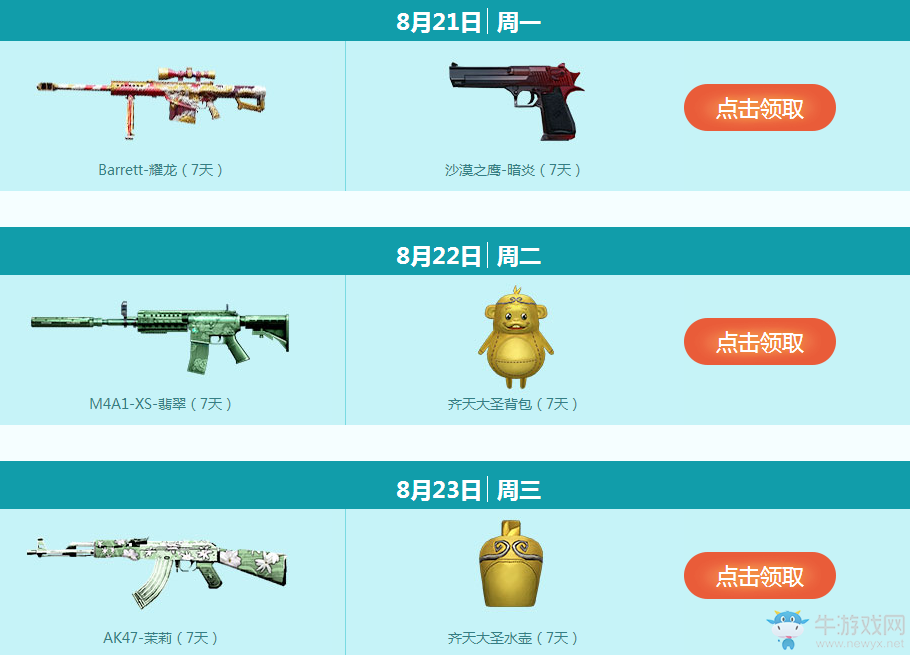 cf8月痛快玩活動 多倍經(jīng)驗 好禮不停