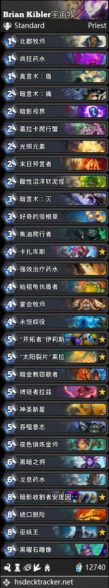 《爐石傳說》冰封王座的騎士牧師卡組推薦