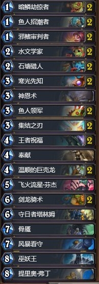 《爐石傳說》超強魚人騎卡組推薦