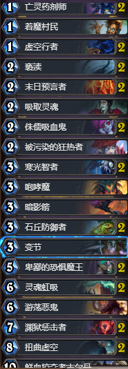 《爐石傳說(shuō)》黑科技標(biāo)準(zhǔn)疲勞術(shù)卡組推薦