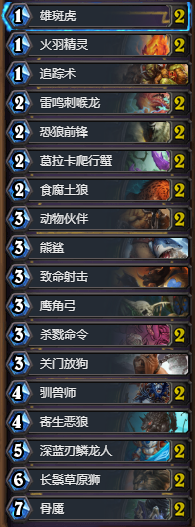 《爐石傳說》新手藍白獵卡組推薦