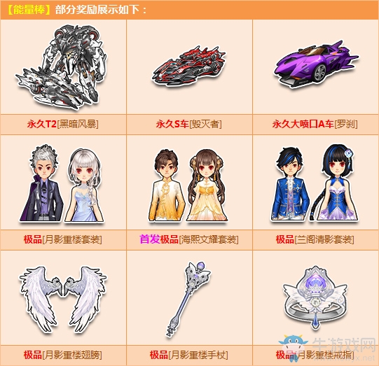 《QQ飛車》能量棒上架，贏永久T2黑暗風暴