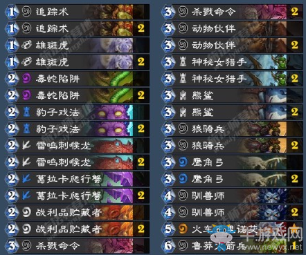 《爐石傳說》藍白打臉獵卡組推薦