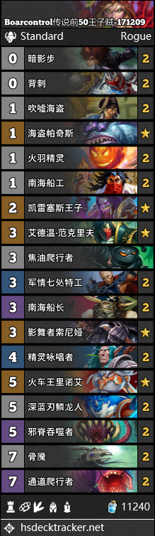 《爐石傳說》女巫森林盜賊突襲卡組匯總