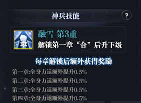 《天涯明月刀》藍色品質神兵質料升級消耗一覽