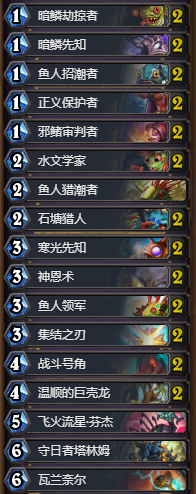 《爐石傳說》狗頭人新版本魚人騎卡組推薦