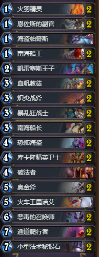 《爐石傳說》狗頭人新版中速海盜戰卡組推薦