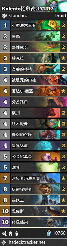 《爐石傳說》女巫森林德魯伊突襲卡組匯總