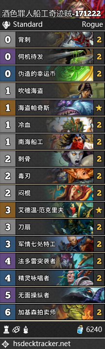 《爐石傳說》女巫森林盜賊突襲卡組匯總