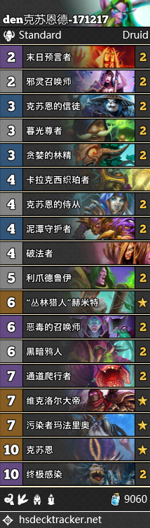 《爐石傳說》女巫森林德魯伊突襲卡組匯總
