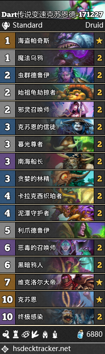 《爐石傳說》女巫森林德魯伊突襲卡組匯總