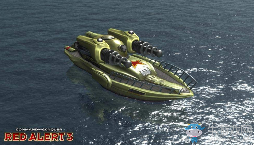 《紅色警戒3》單位介紹—電鰩快艇