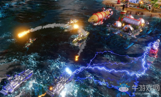 《紅色警戒3》盟軍VS旭日海軍