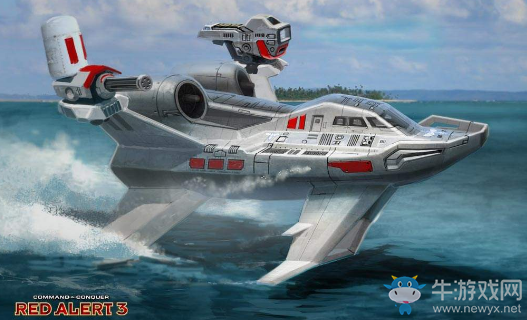 《紅色警戒3》單位介紹—水翼防空艇