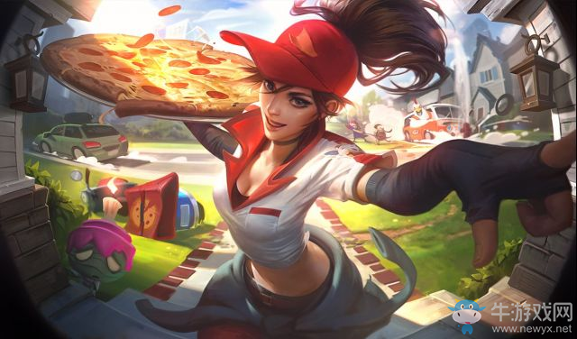 《LOL》送披薩的小姐姐 希維爾皮膚介紹