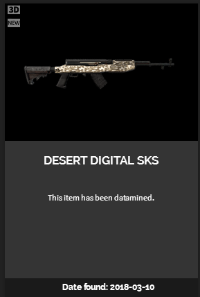 《絕地求生：大逃殺》全新槍械皮膚一覽