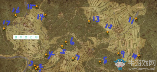 《天國：拯救》全園林草藥分布一覽