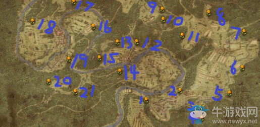 《天國：拯救》全園林草藥分布一覽