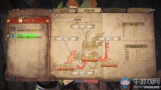 《怪物獵人：世界》全怪物弱點及抗性一覽