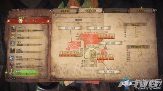 《怪物獵人：世界》全怪物弱點及抗性一覽