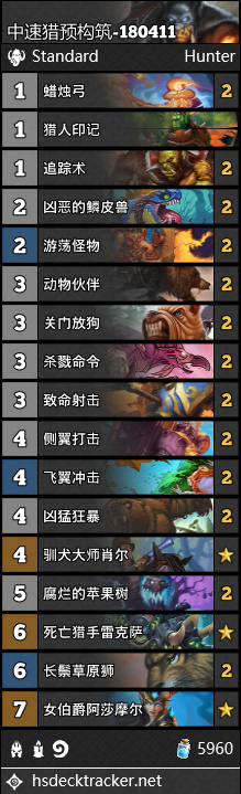 《爐石傳說》女巫森林獵人預構筑卡組推薦