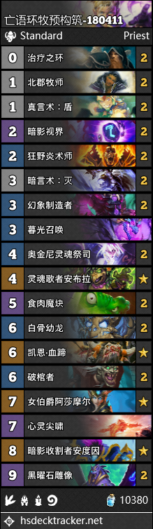 《爐石傳說》女巫森林牧師預(yù)構(gòu)筑卡組推薦