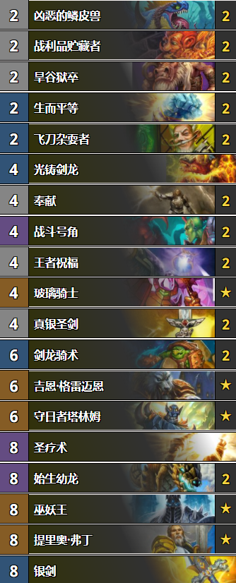 《爐石傳說》女巫森林偶數中速騎卡組推薦