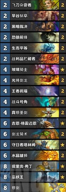 《爐石傳說》女巫森林銀劍偶數騎卡組推薦