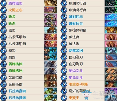 《爐石傳說》標準亂斗競技場各職業卡組大全