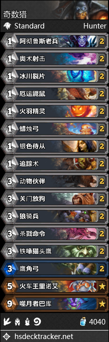 《爐石傳說》女巫森林月初奇數獵卡組推薦