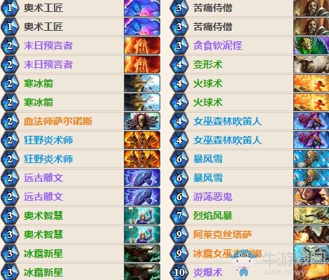 《爐石傳說》女巫森林美服前百冰法卡組推薦