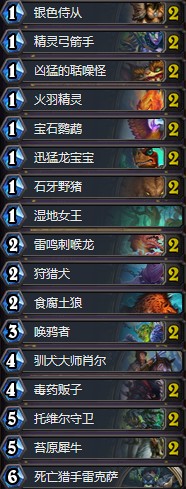 《爐石傳說》女巫森林突襲任務獵卡組推薦