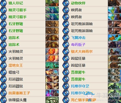 《爐石傳說(shuō)》女巫森林外服任務(wù)獵卡組推薦