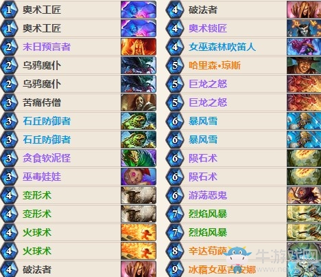 《爐石傳說》女巫森林面哥火球控制法卡組推薦