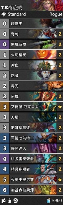 《爐石傳說》T2奇跡賊卡組推薦