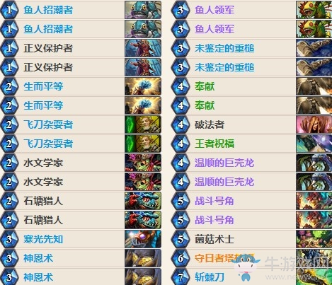 《爐石傳說》女巫森林中速魚人騎卡組推薦