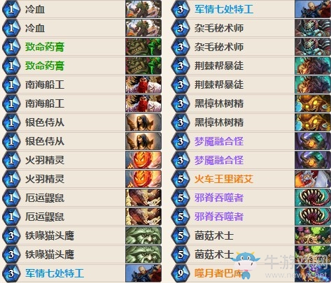 《爐石傳說》女巫森林融合怪奇數(shù)賊傳說卡組推薦