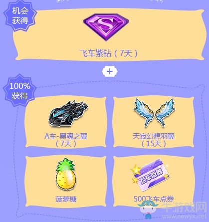 《QQ飛車(chē)》6月飛車(chē)幸運(yùn)星 永久A車(chē)已送達(dá)