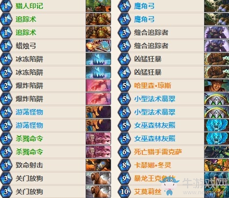 《爐石傳說》女巫森林冬靈暴龍獵卡組推薦