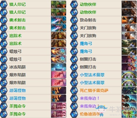 《爐石傳說》女巫森林冰可樂丶小惕法術獵黃金賽卡組推薦