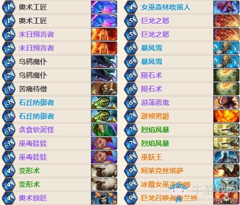 《爐石傳說》女巫森林黃金賽卡組iGTJSword控制法
