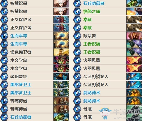 《爐石傳說》女巫森林藍白中速騎卡組推薦