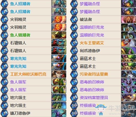 《爐石傳說》女巫森林魚人惡毒德大神卡組推薦