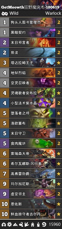 《爐石傳說》女巫森林狂野魔塊術卡組推薦