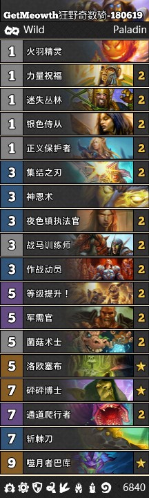 《爐石傳說》女巫森林狂野奇數騎卡組推薦