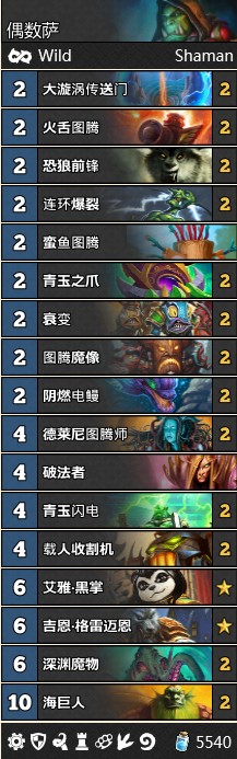 《爐石傳說》女巫森林T1偶數薩卡組推薦