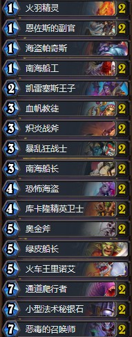 《爐石傳說》女巫森林海盜戰卡組玩法介紹